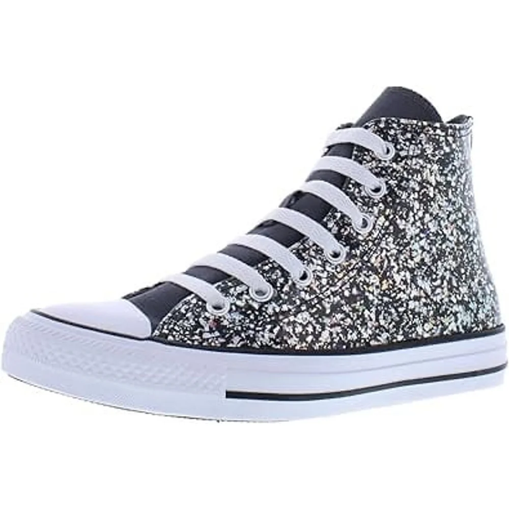 New Converse Kids Chuck Taylor All Star Glitter High Top Sneakers
